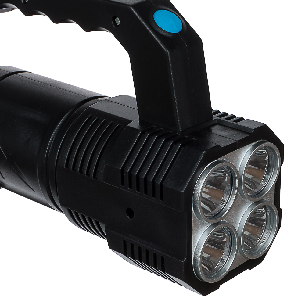 Фонарь прожектор тм ЕРМАК, 4 LED + COB, 4 режима, 2000мАч, USB кабель, пластик, 147х103х60 мм - #3