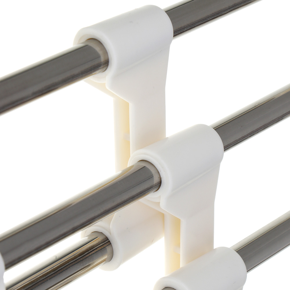 VETTA Вешалка-органайзер для брюк раздвижная, 5 уровней, 33x18x13 см, металл, пластик - #5