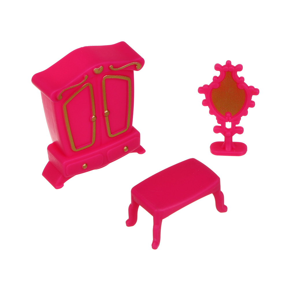 ИГРОЛЕНД Набор мебели с каретой и куклой "МиниМир", ABS, 22х6,8х21 см, 2 вида - #11