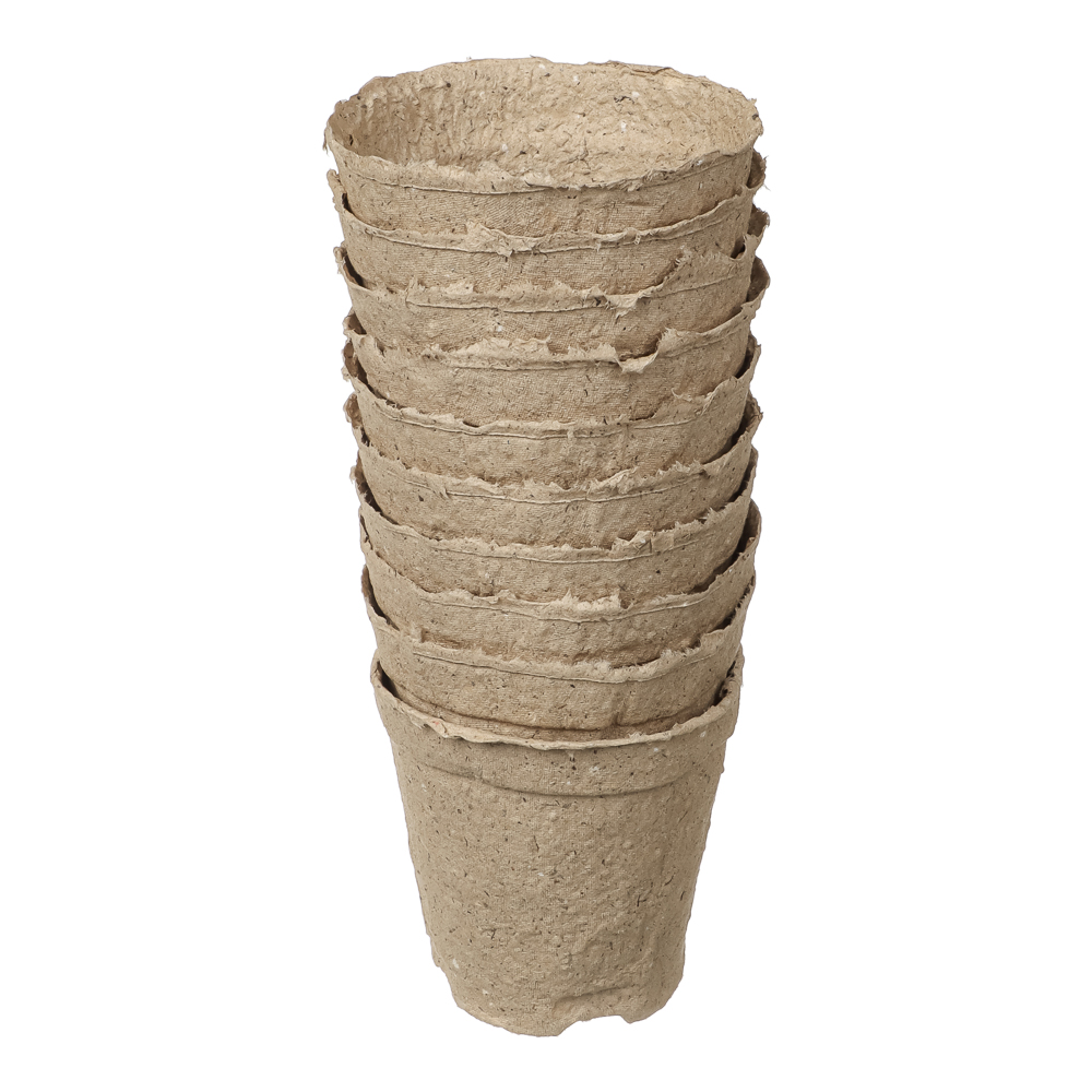 Горшки торфяные круглые с улучшенным дном 105*100 мм (уп.10 шт) - #3