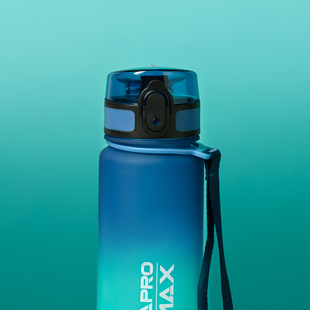 SILAPRO MAX Бутылка спортивная с замком, бирюзовая, 500мл, РС, РР - #13