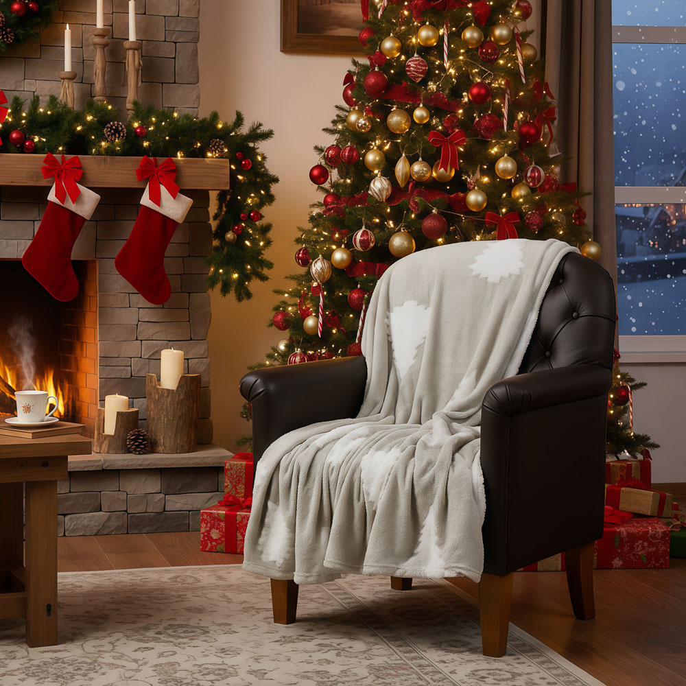 PROVANCE Нордик Плед с принтом, 150х200см, 100% полиэстер - #5