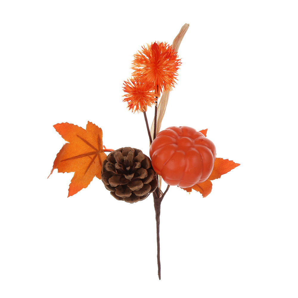 LADECOR Букет декоративный осенний, 20 см, пластик, пенопласт - #2