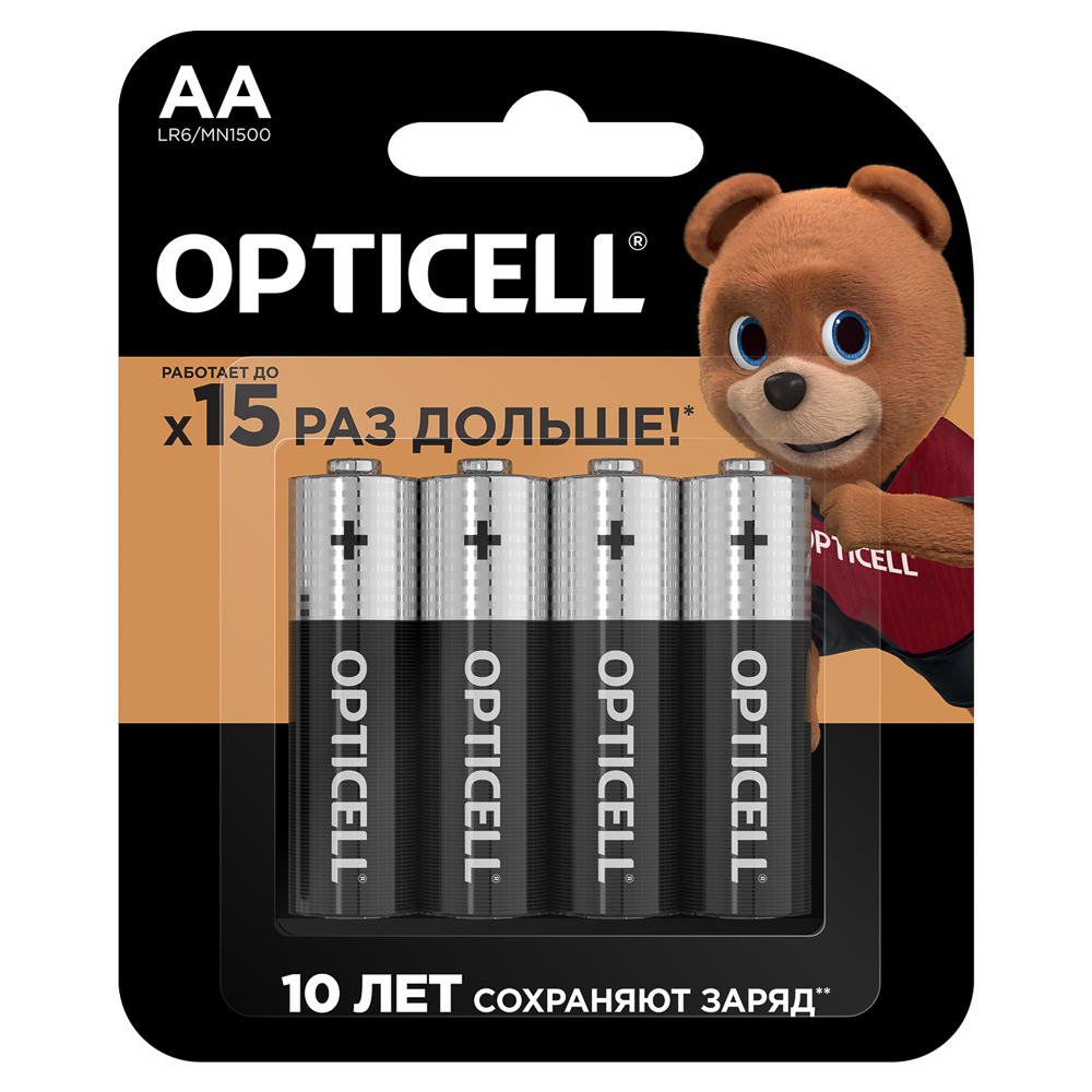 OPTICELL Basic Батарейки AA 4шт - #1