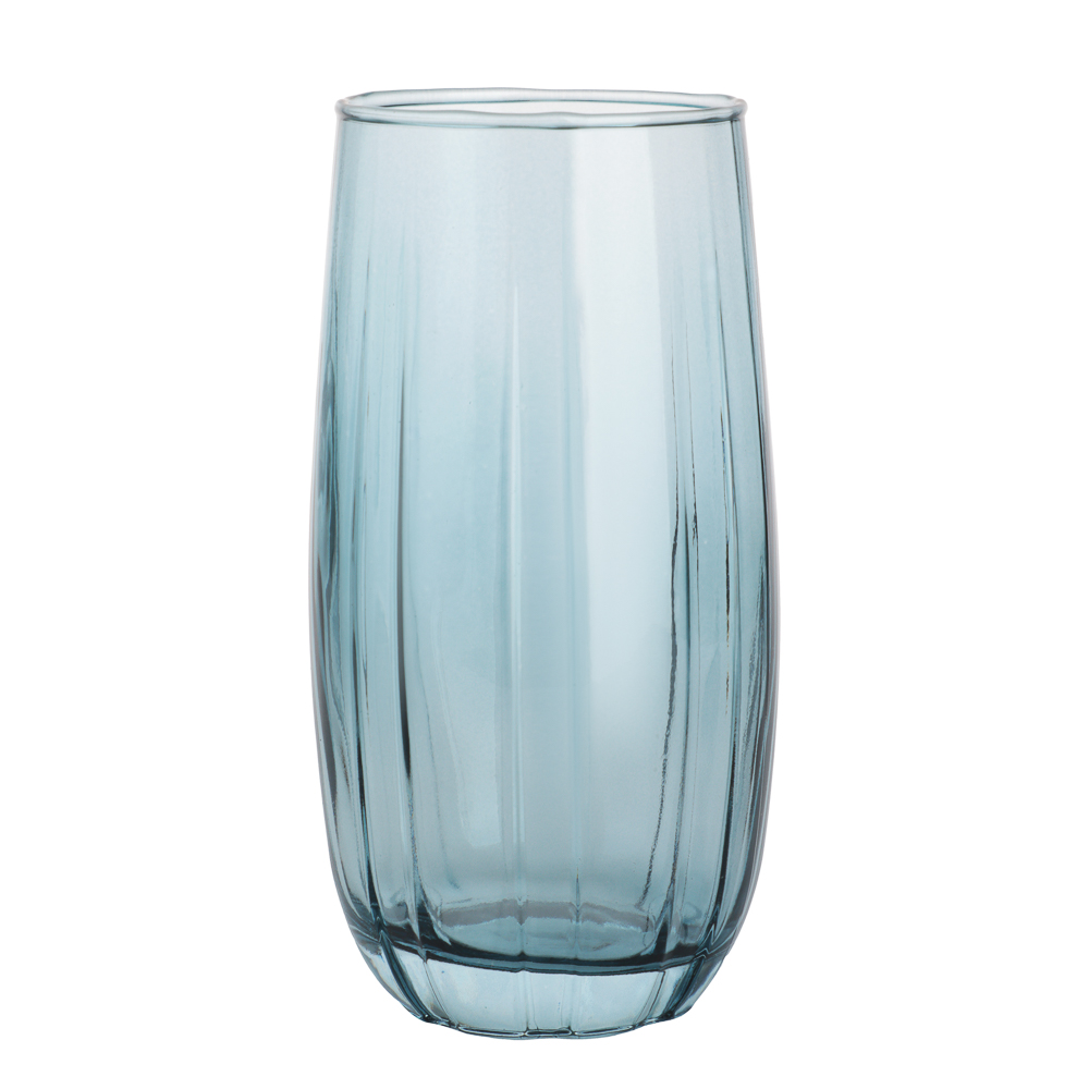 Стакан высокий для воды 470мл, стекло, синий - #1