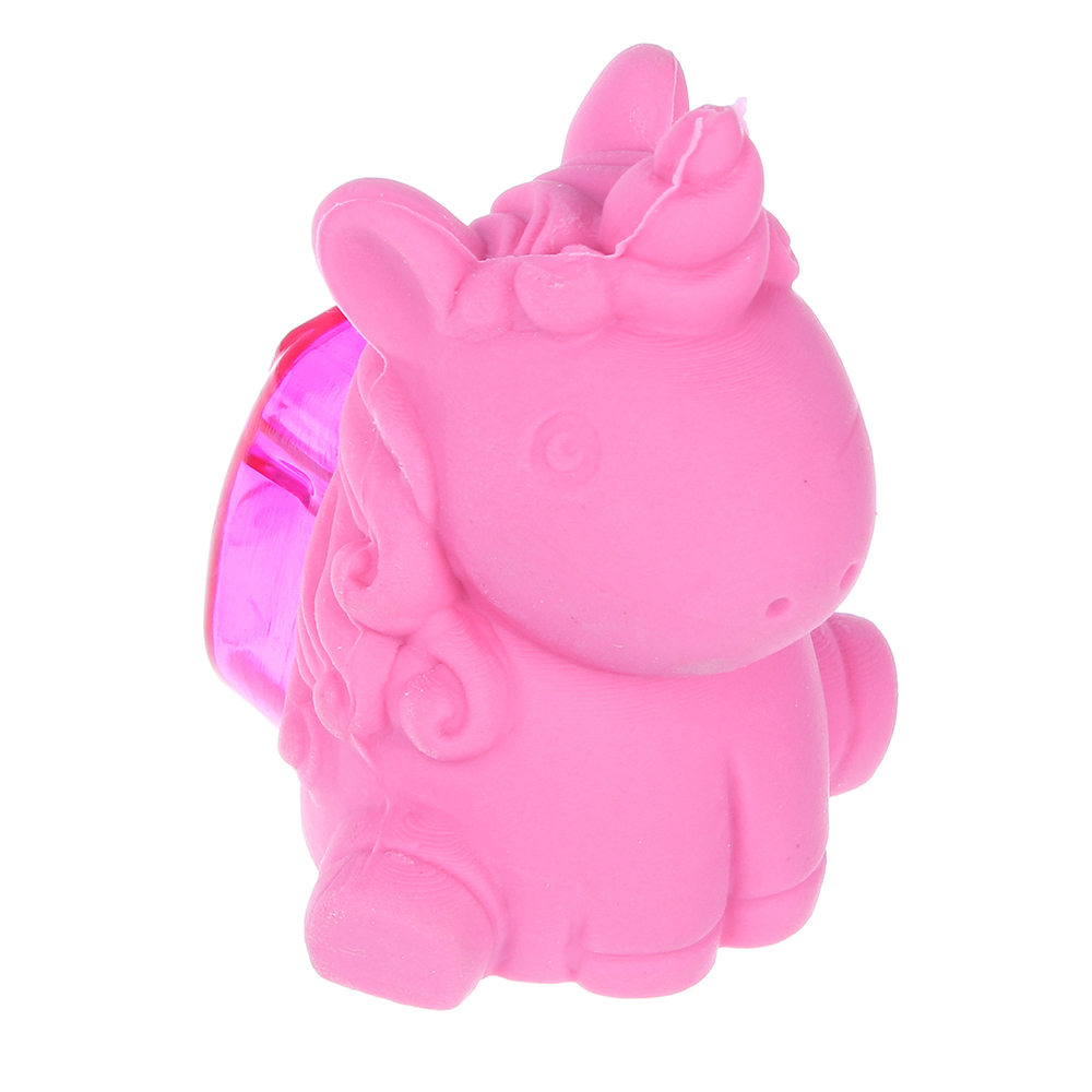 Ластик в форме единорога, 4,9х4х3,5см, встроена точилка с контейнером, искусст.каучук, пластик, 2цв. - #2