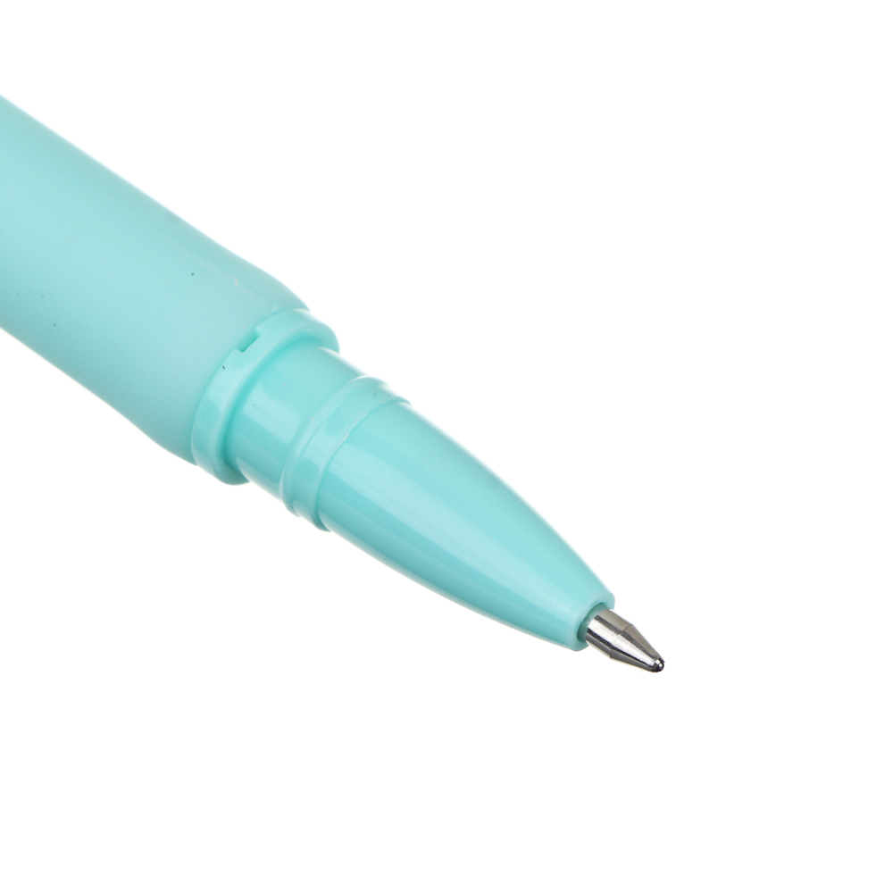 Ручка шариковая синяя, наконечник в форме зайчика, мягкий корпус, 15 см, 4 цвета корпуса - #4