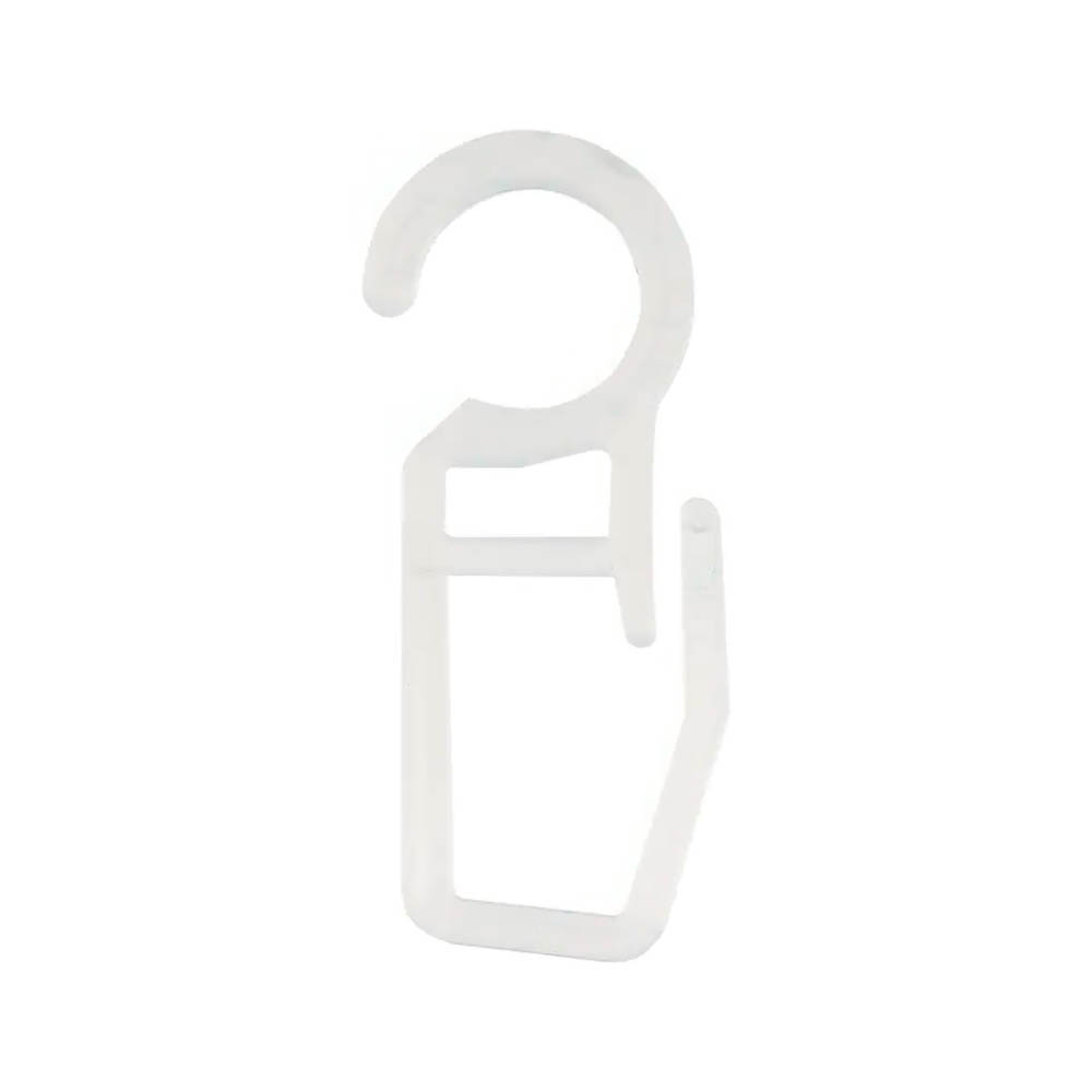 Крючки на кольца для штор с замком, 100шт зип пакет, 3.5x1.4x0.9см/шт, прозрачные - #1