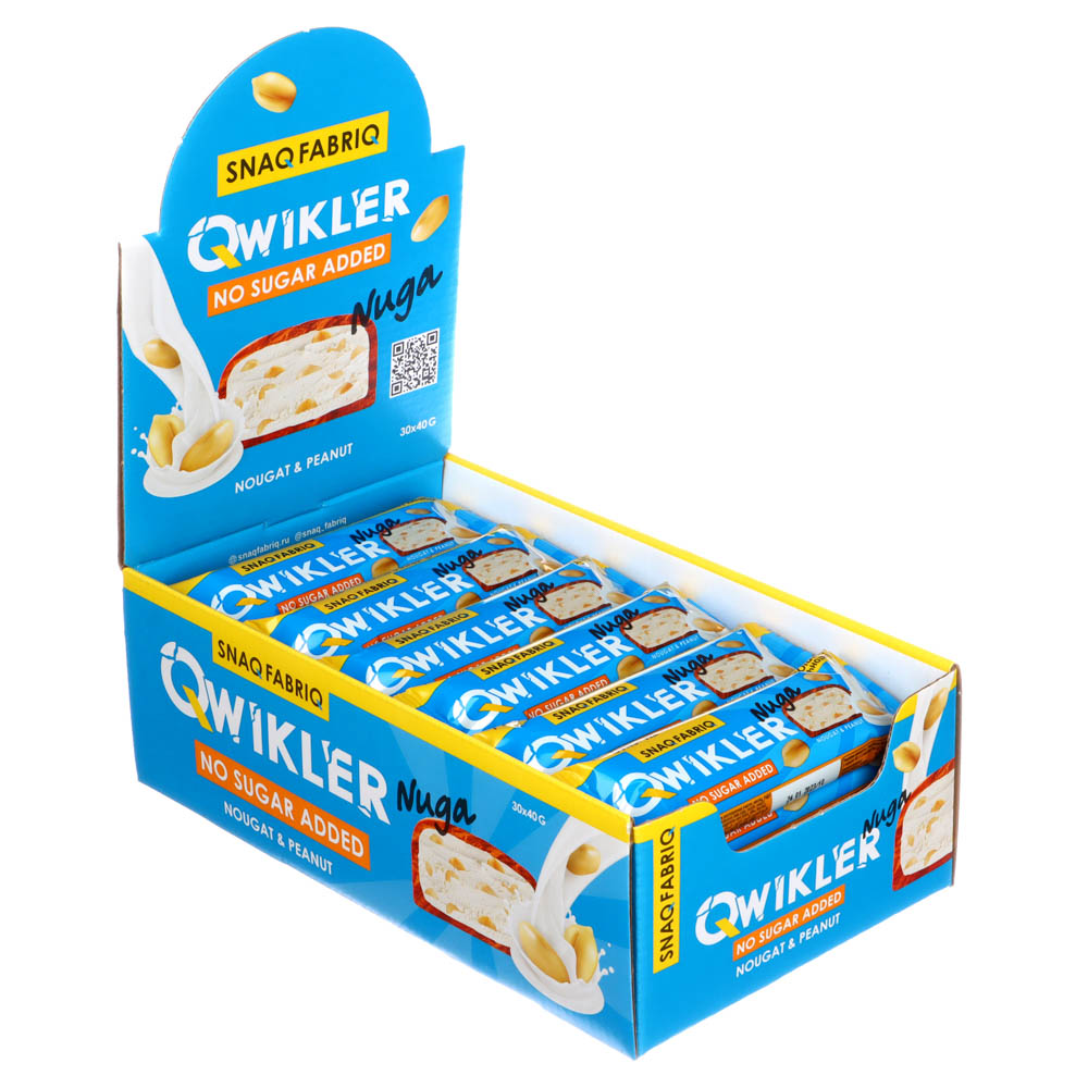 Батончик глазированный "Нуга с арахисом" SNAQ FABRIQ, 40 г купить с ...