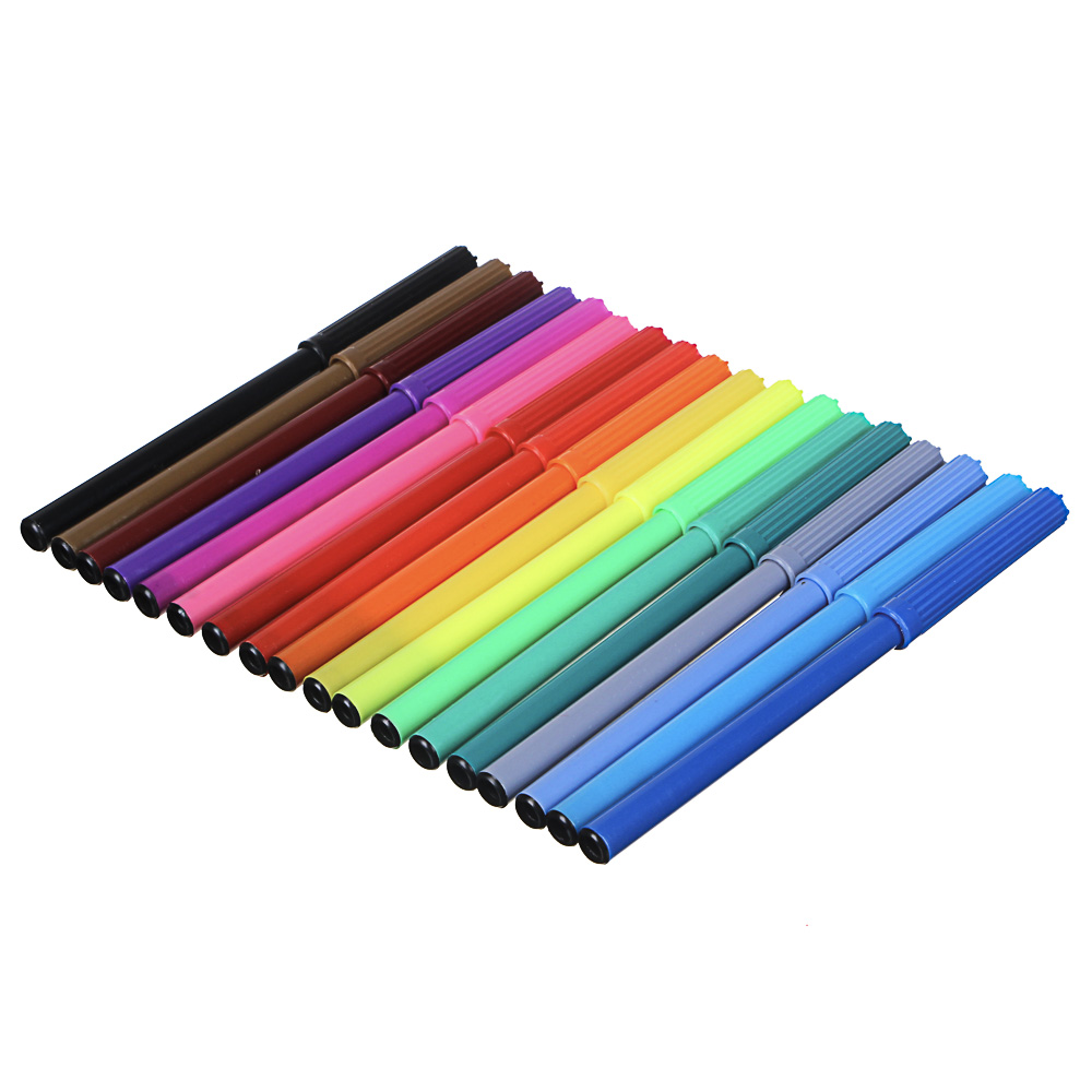 ClipStudio Фломастеры 18 цветов, с цветным вент.колпачком, пластик, в ПВХ пенале - #2