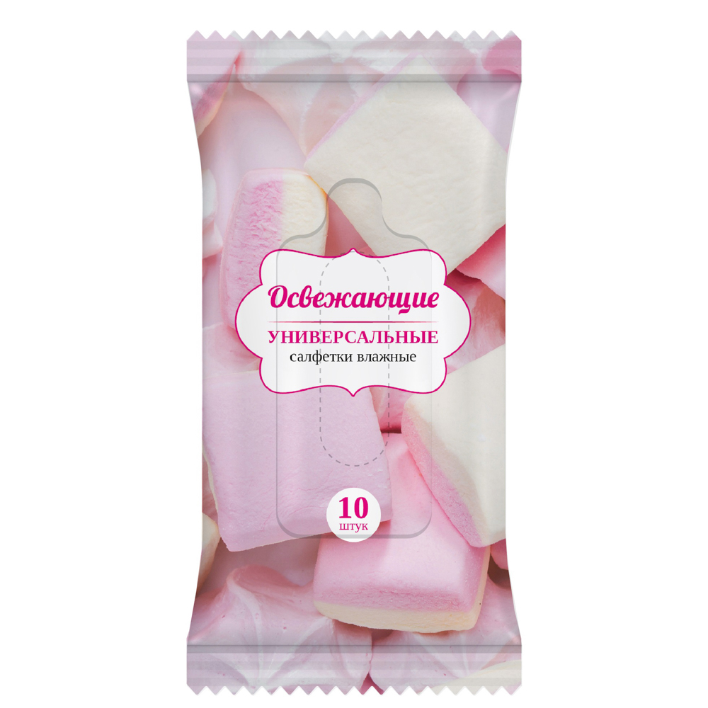Салфетки влажные универсальные освежающие, 10 шт - #4