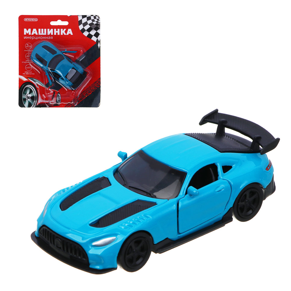 ИГРОЛЕНД Машинка, инерция, 1:64, откр. двери, металл, ABS, PS, PP, TPR, 11,2х13,2х2,5 см, 8 диз. - #1