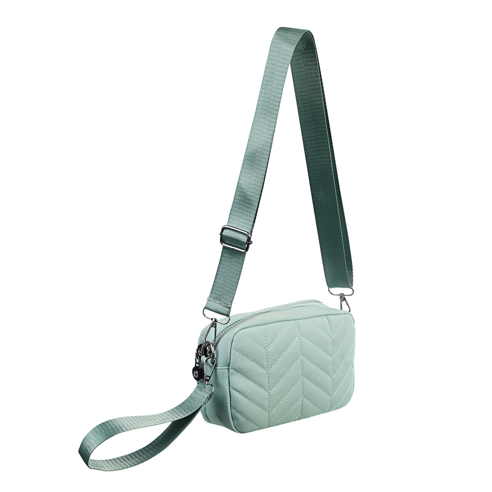 Сумка женская с 2-мя отделениями на длинном ремне тм ЮL Mint, полиэстер, 20х13х5,5см, 3 цвета - #3