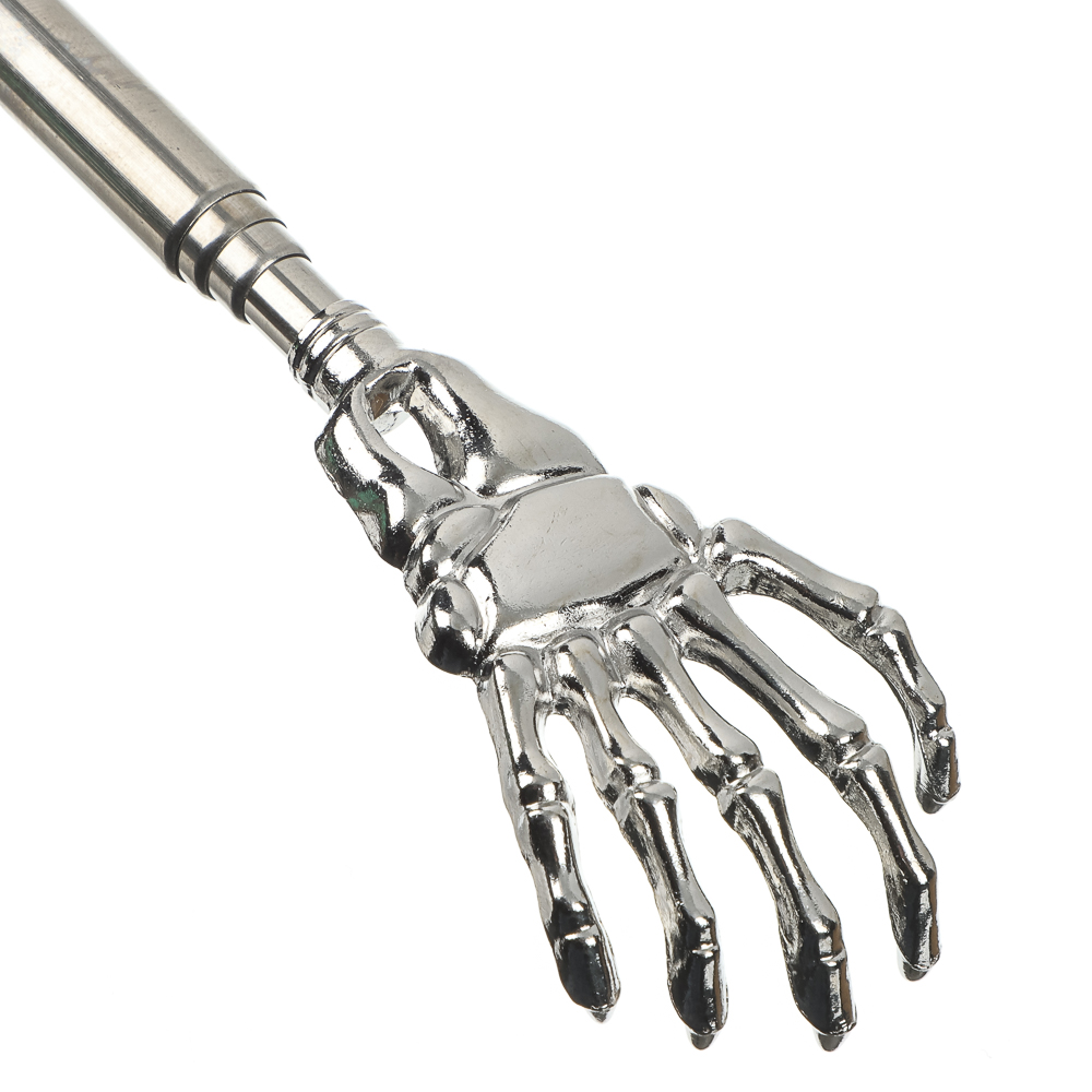 Чесалка для спины раздвижная металлическая 21-60см черная - #6