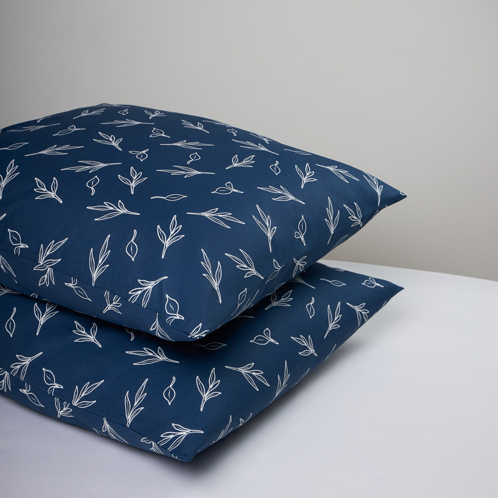 PROVANCE Нэви Наволочки 70х70см, 100% хлопок, бязь, 2шт, синий - #6