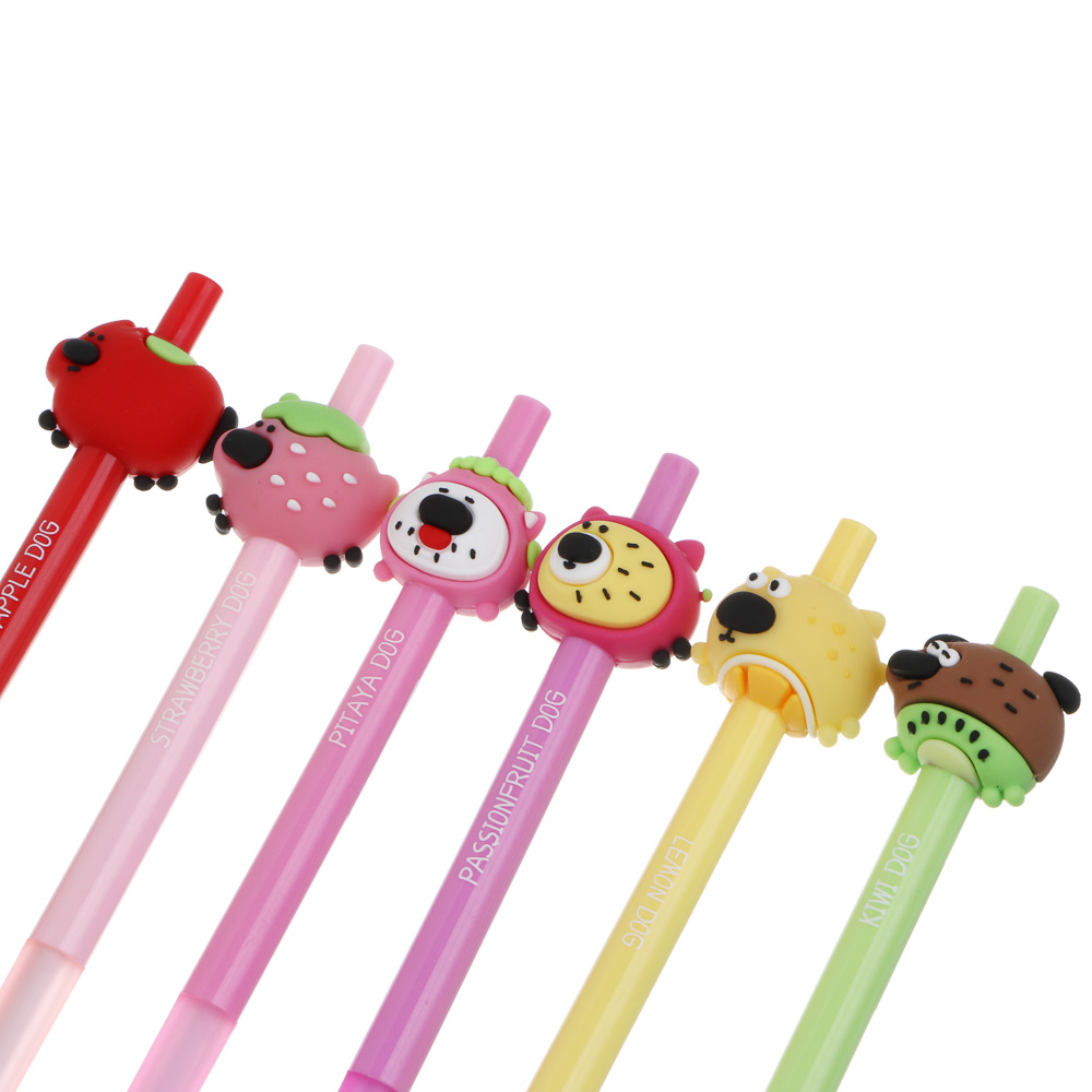 Ручка автоматическая шариковая синяя "Фрутти Дог", 6 видов - #4