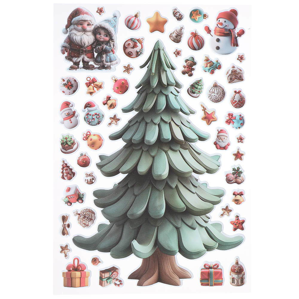 Наклейки объемные 170*290 Наряжай-КА - #8