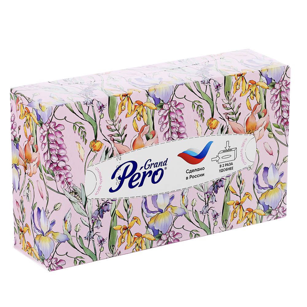 Салфетки универсальные бумажные GrandPero двухслойные, 4 дизайна, 100л - #2