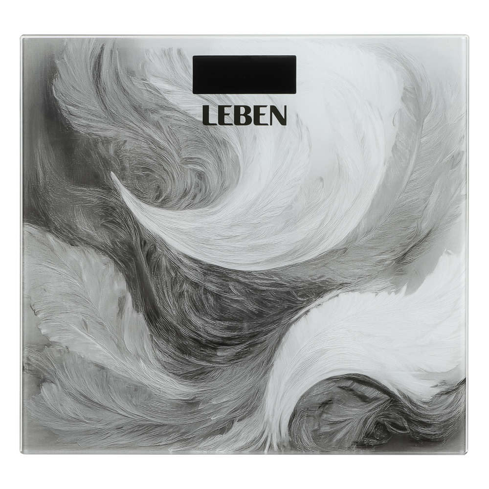 LEBEN Весы напольные электронные "Grey", ЖК-дисплей, макс. нагр.до 180кг - #2