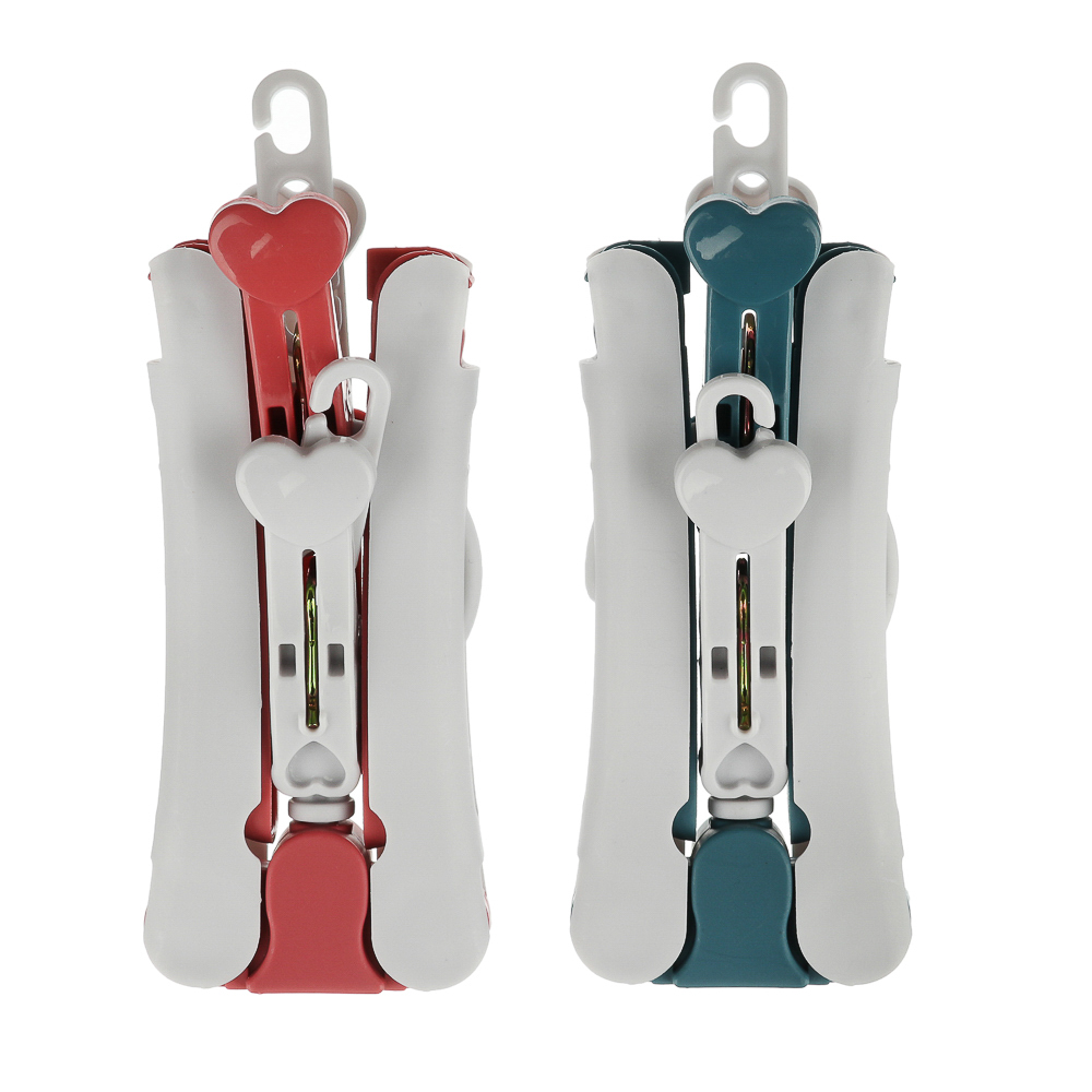 VETTA Вешалка дорожная складная с прищепками, полипропилен, 38,5х15,5см, 2 цвета - #5