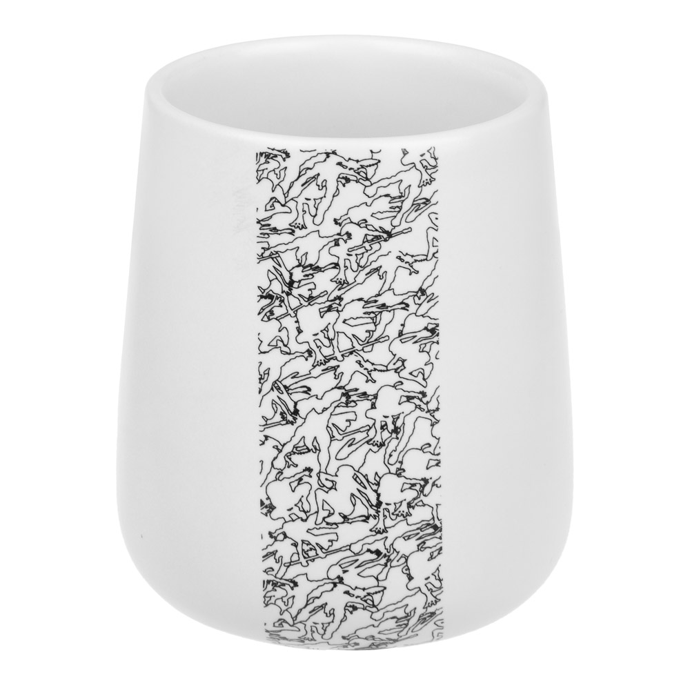 BY Русские Супергерои Стакан для ванной комнаты, 400 мл, керамика, белый - #5