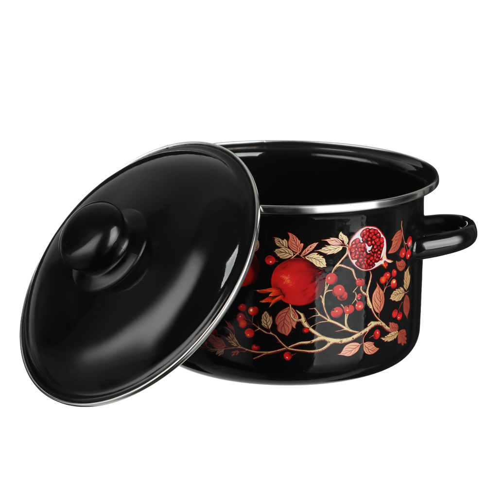 Гранат Кастрюля эмалированная 3л, индукция - #4