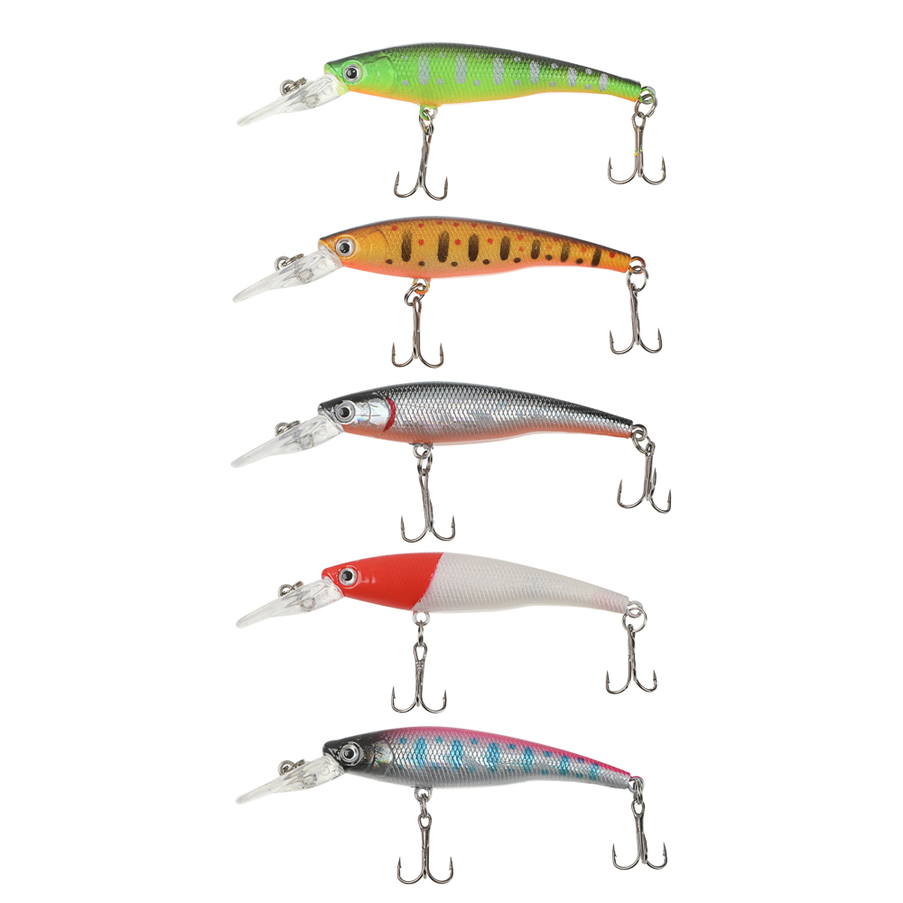 Воблер "Хамп Дип Шэд" тм AZOR FISHING, SP, 6,0гр, 93мм, 0,5-1,5м, 5 цветов - #1