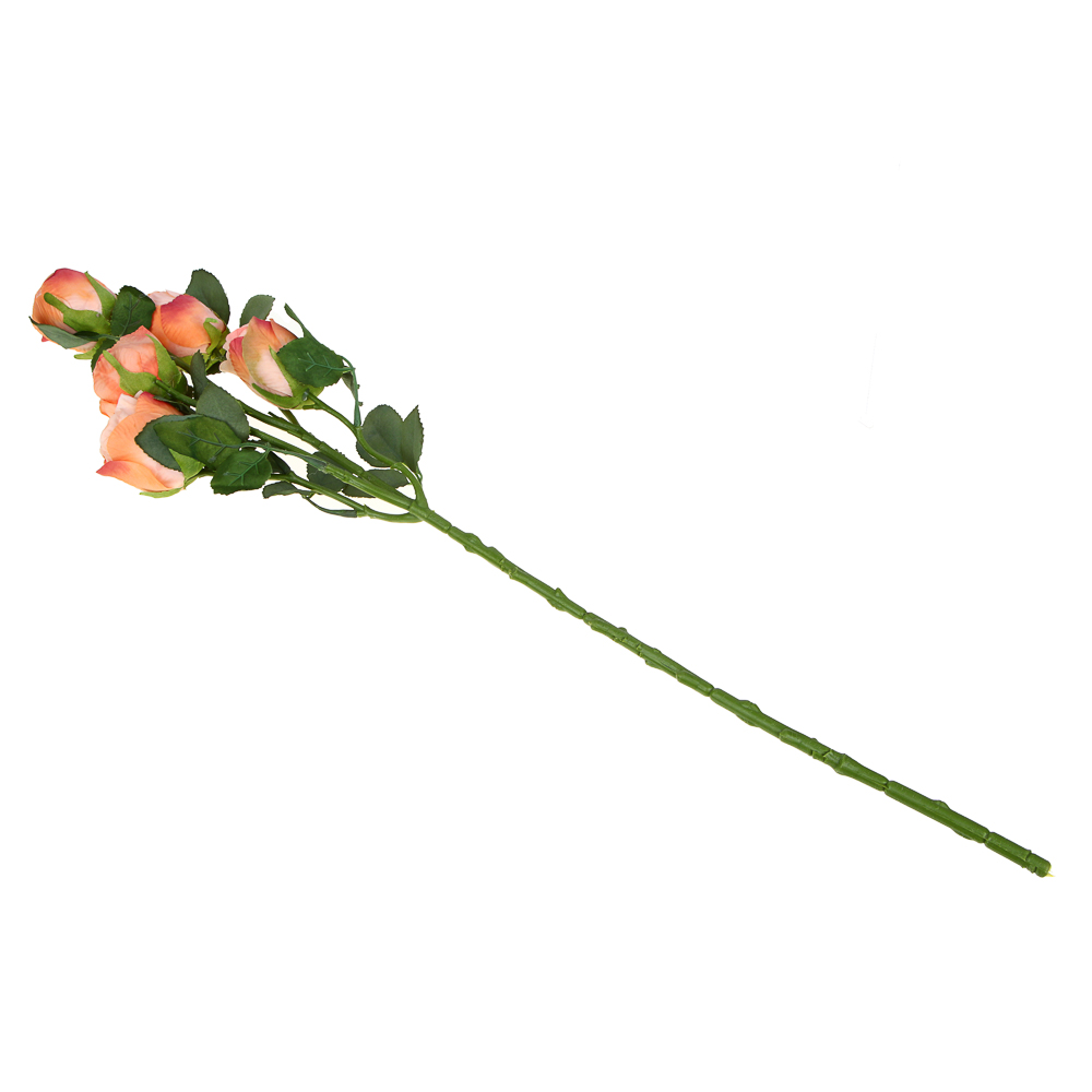 Цветок искуственный в виде кустовой розы LaDecor, 5 веток, 4 цвета - #3