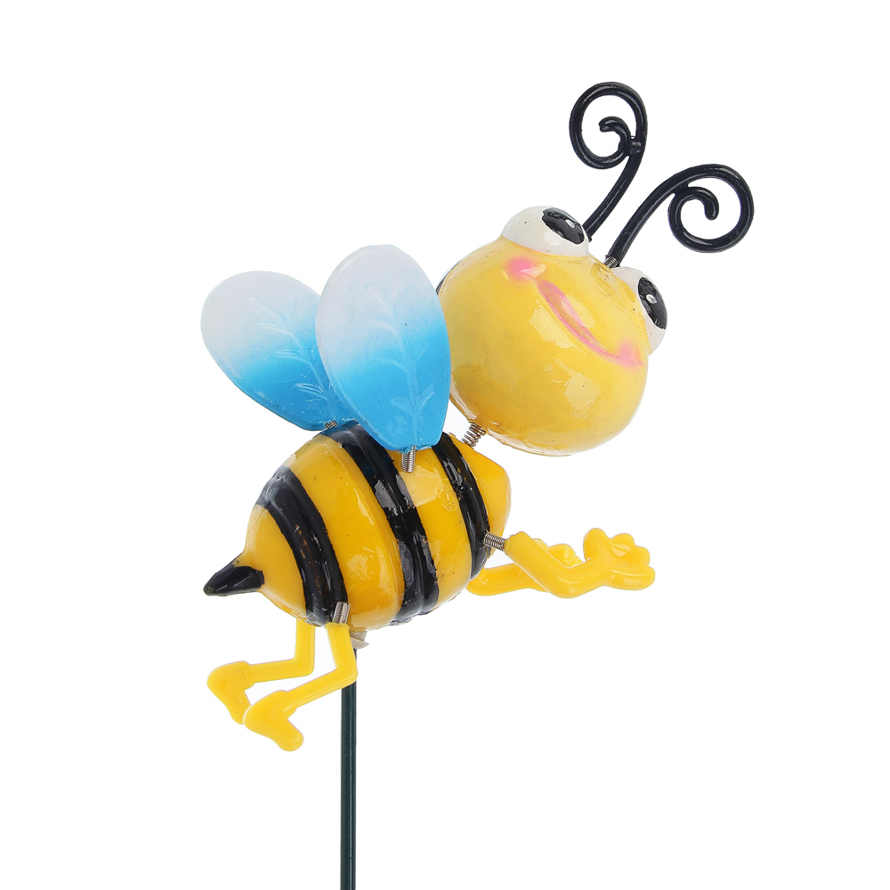 Фигурка на стержне "Пчела" тм INBLOOM, 13х10х60см, пластик, металл - #3