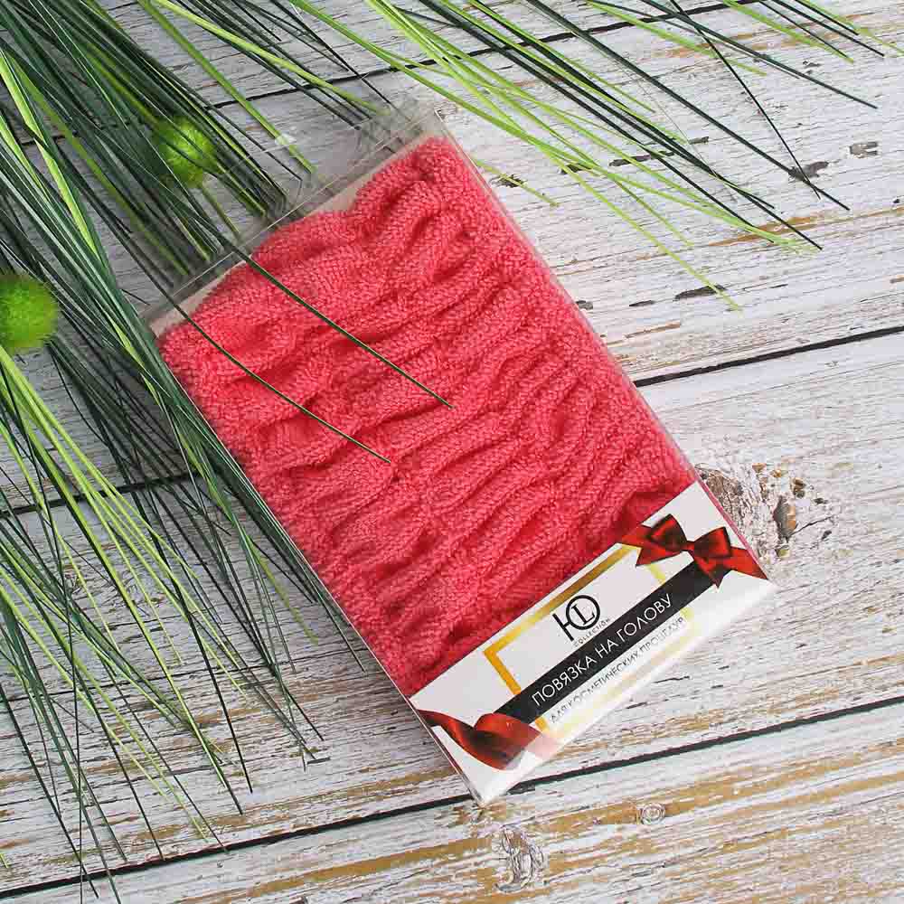 ЮL Повязка на голову для косметических процедур, п/обхват 18см, ширина 10см, полиэстер, 6 цветов - #6