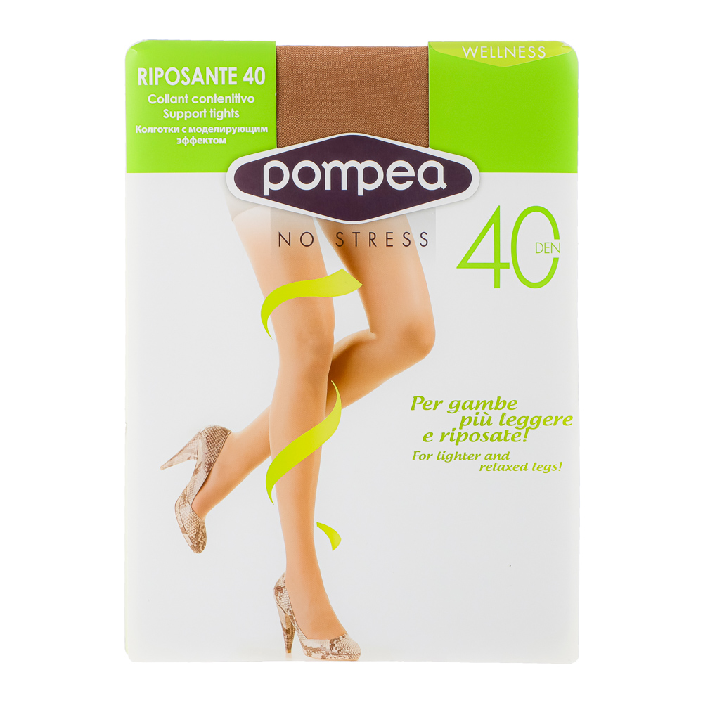 Колготки женские Pompea "Riposante", 40 den, сammello - #1