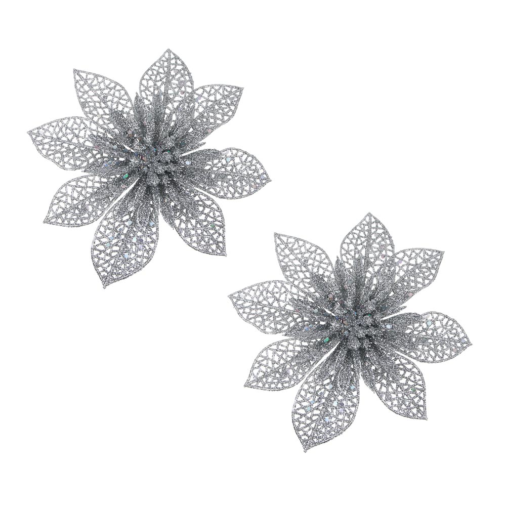 СНОУ БУМ Цветы на прищепке 13x13 см 2 шт, арт.2 - #1