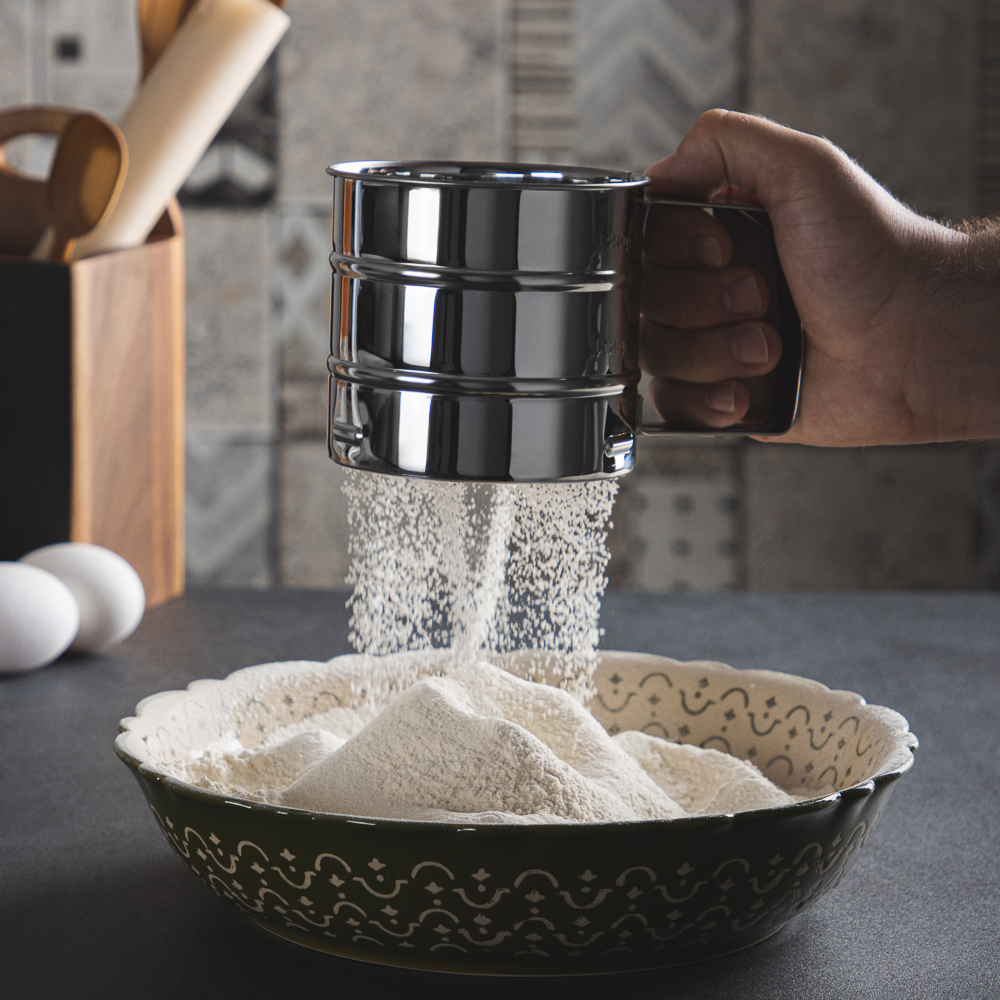 VETTA Кружка-сито для просеивания муки, d10см, объем 375гр, нерж.сталь - #10