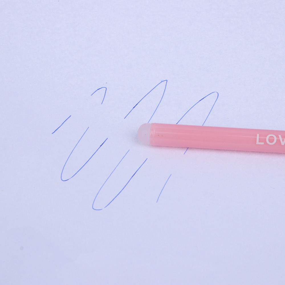 Ручка гелевая "пиши-стирай" синяя, фигурка в форме котика, 4 дизайна - #7