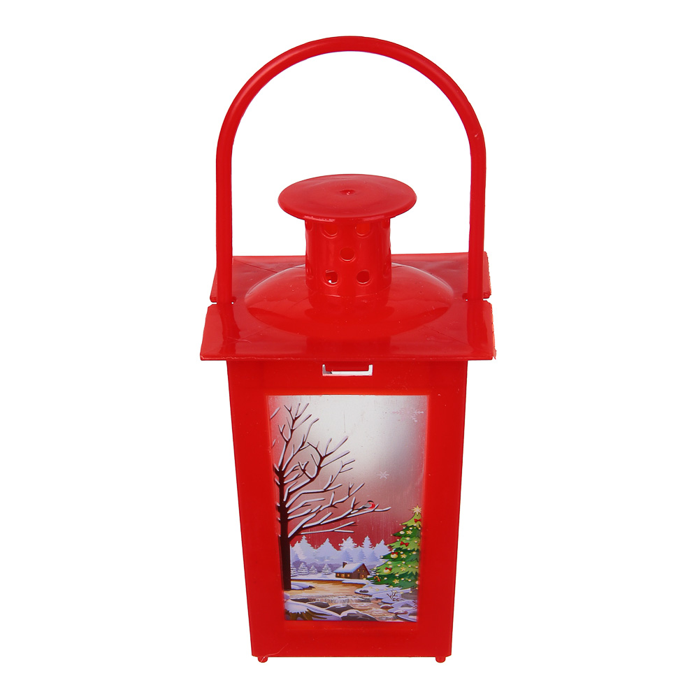 СНОУ БУМ Светильник декоративный LED в виде фонаря, 7x11,6см, PP, 3хAG10, 1 режим, 3 дизайна - #5