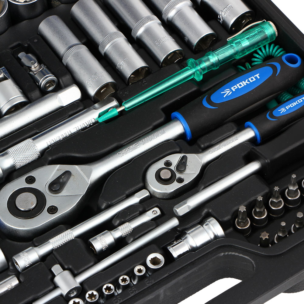 РОКОТ Набор автомобильных инструментов 140 предметов - #6