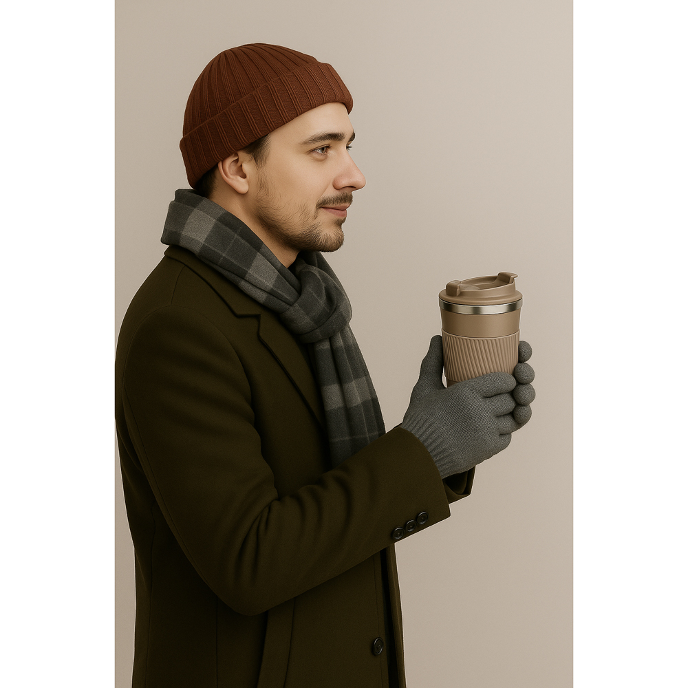 GALANTE Перчатки мужские, р.22-24, 20% шерсть, 50% акрил, 30% полиэстер, цвета в ас-те, ОЗ25-26 - #11