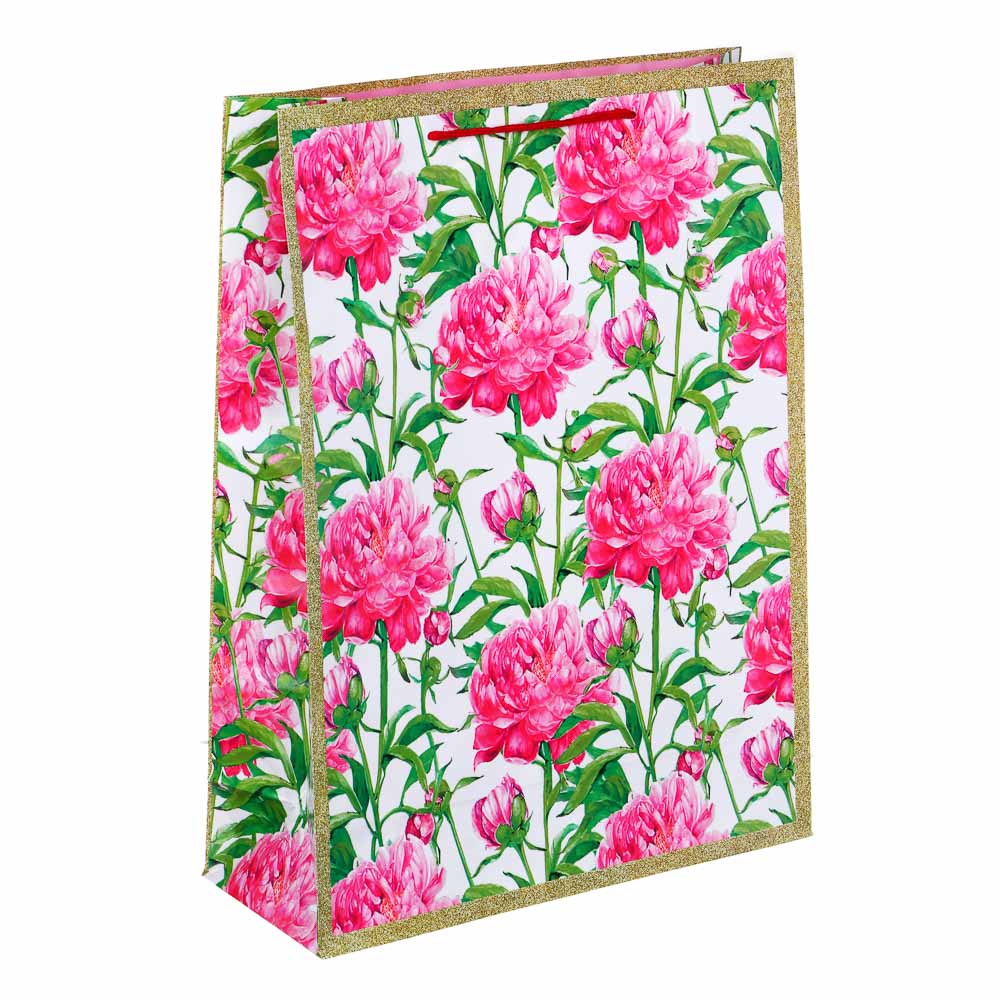 LADECOR Пакет подарочный, бумажный, 31x42x12 см, 4 дизайна, цветы, арт.2 - #2