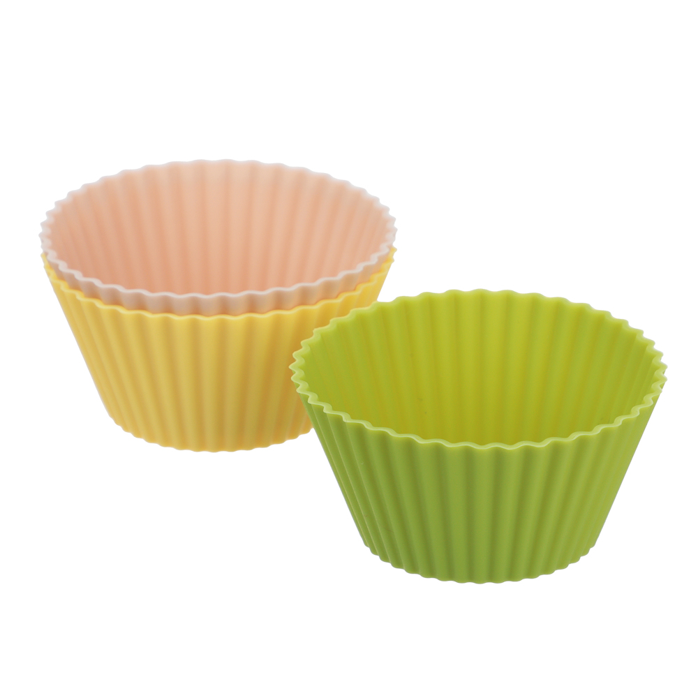 VETTA Набор силиконовых форм, 12шт, (7см; 5см), силикон, 3 цвета - #3