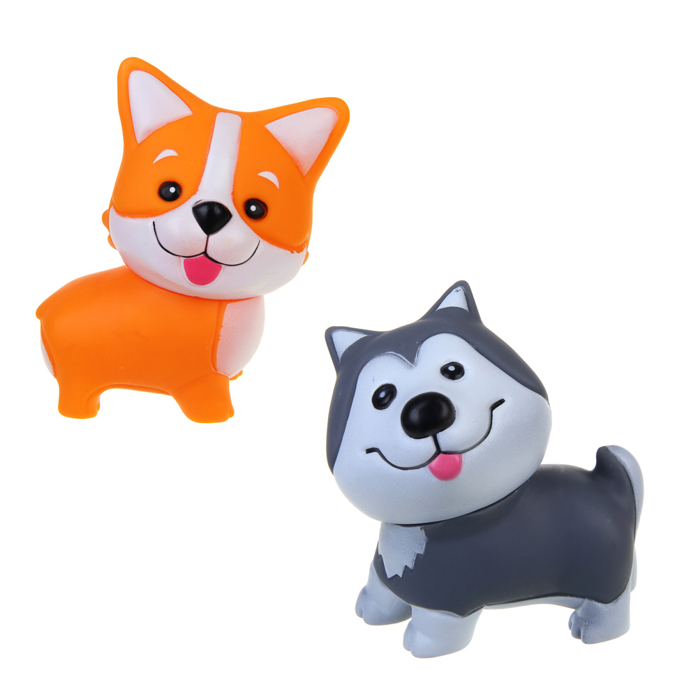ИГРОЛЕНД Фигурка с наклейками и акс. "Любимый щенок", PP, TPR, PVC, 13,8х6,5х14 см, 2 диз. - #2