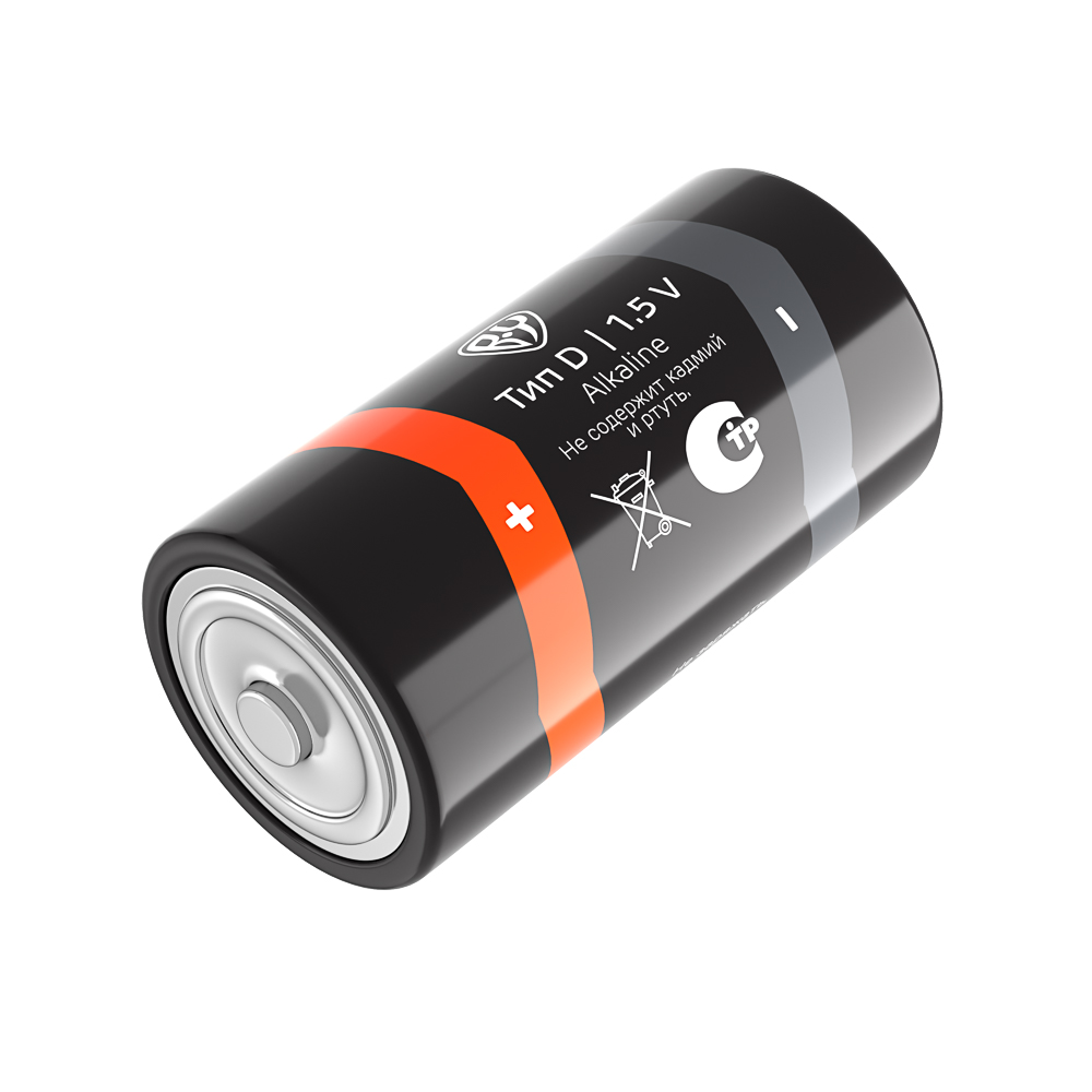 BY Батарейки Тип D (LR20) 2шт в блистере, щелочные 1.5V - #5
