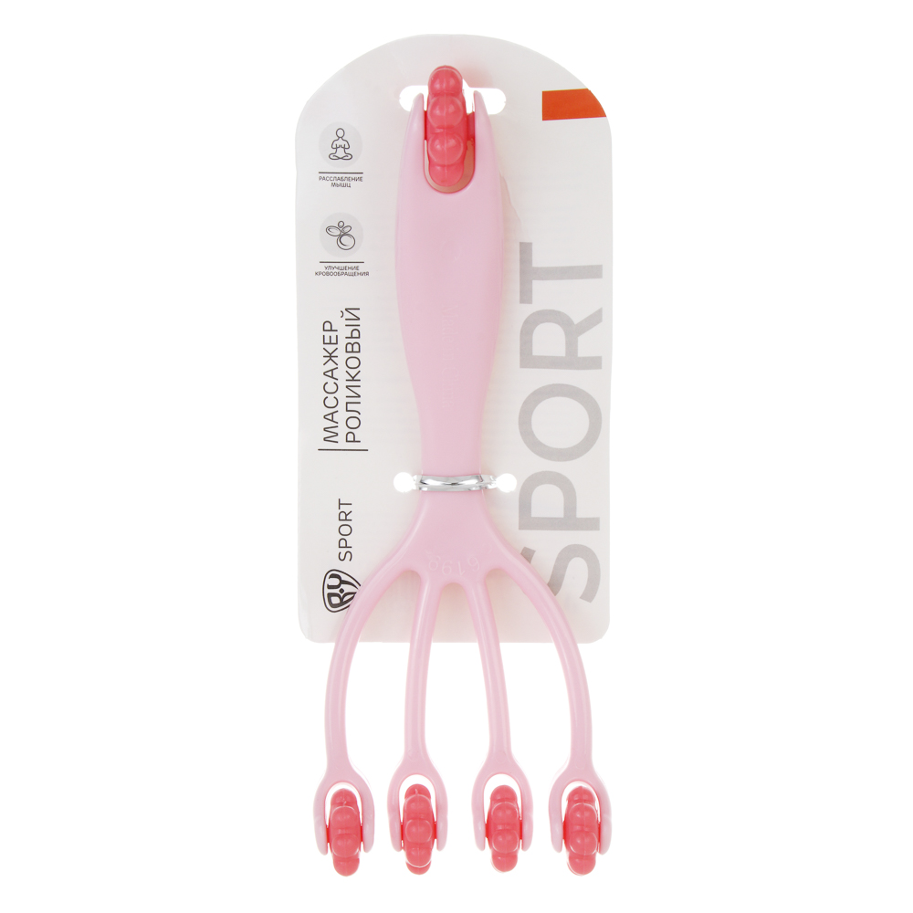 Массажер тм BY SPORT, 18,5х7,5см, TPR, PP - #6