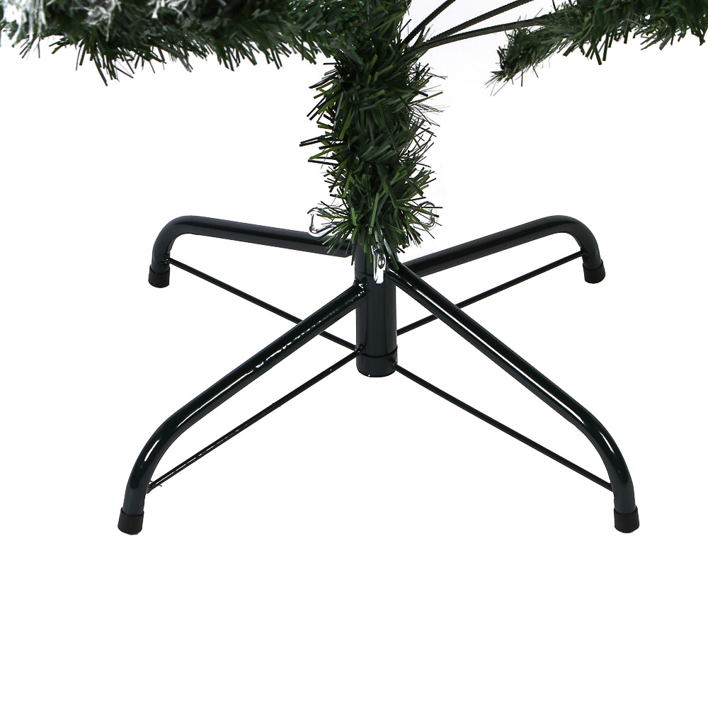 Ель искусственная с заснеженными кончиками, шишками и рябиной 180см, 720 веток, ПВХ - #4