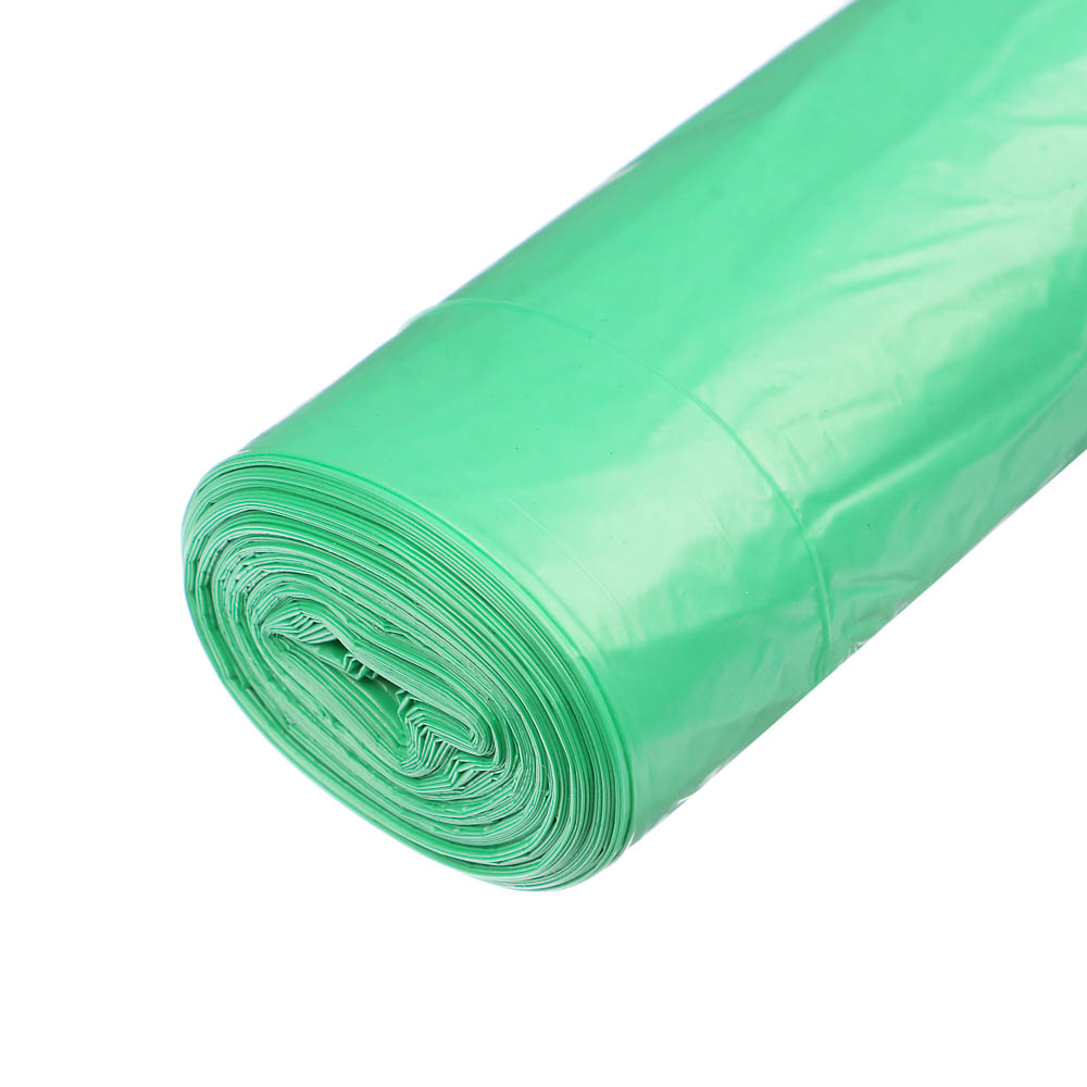 Мешки для мусора с завязками, зелёные, 35 л, 15 шт - #3