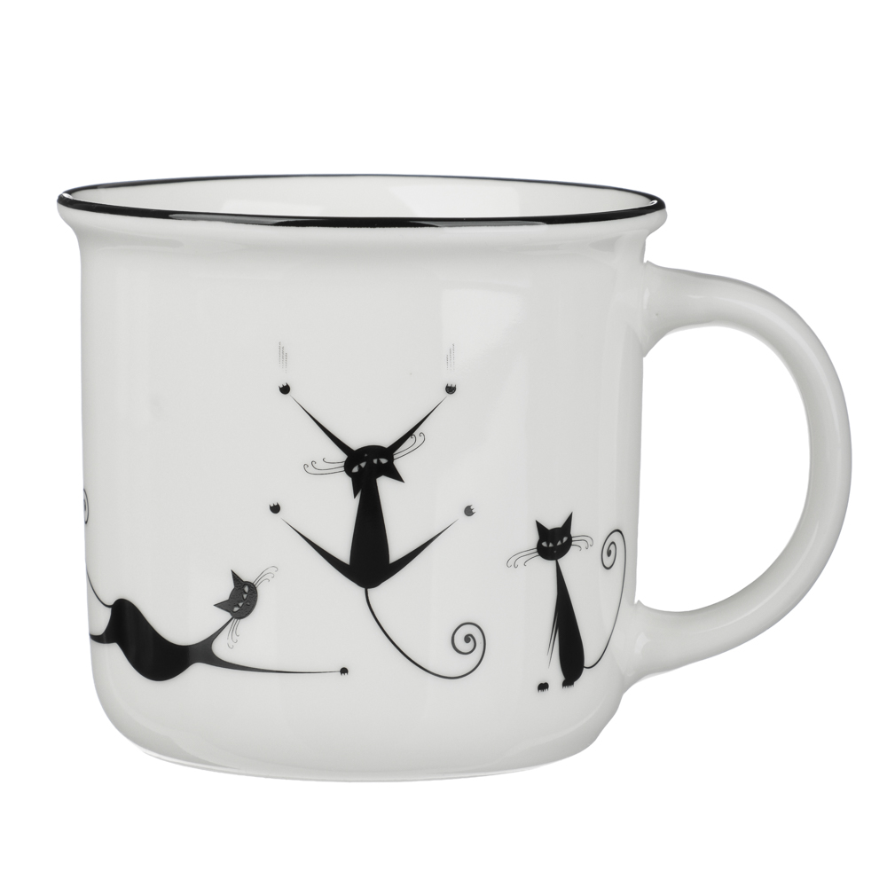 Кружка тм MILLIMI Фитнес, 350мл, фарфор, 4 дизайна - #2