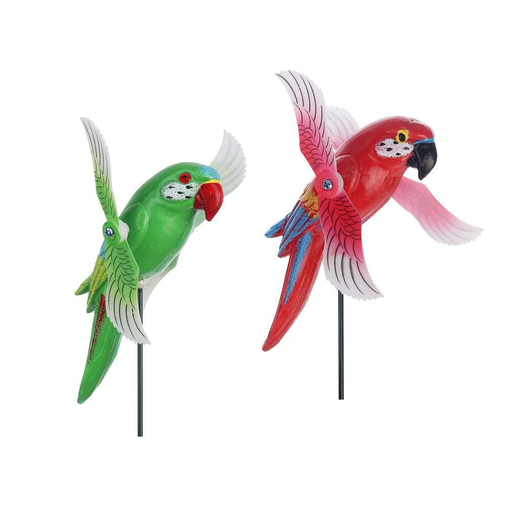 Фигурка на стержне "Попугай" тм INBLOOM, 15х4х60см, пластик, металл - #1