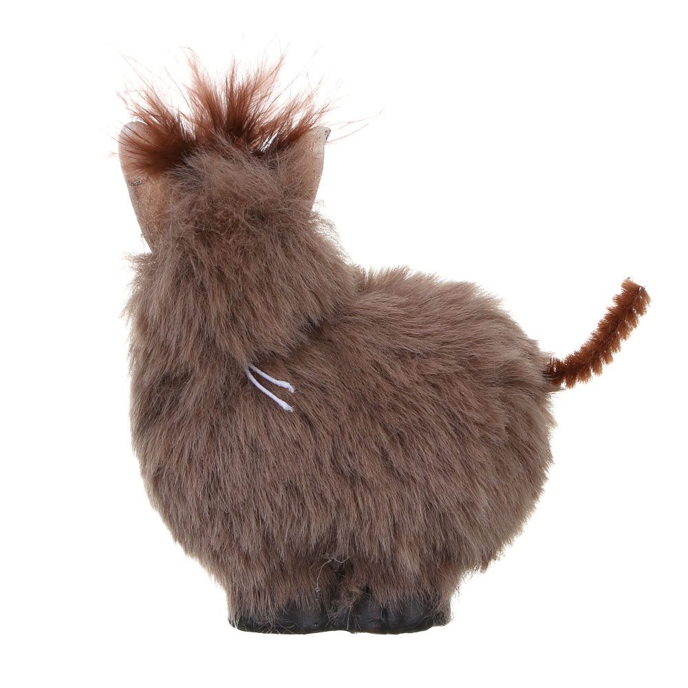 СНОУ БУМ Фигурка лошади 5.8x4.5x8 см, керамика, искусственный мех - #4