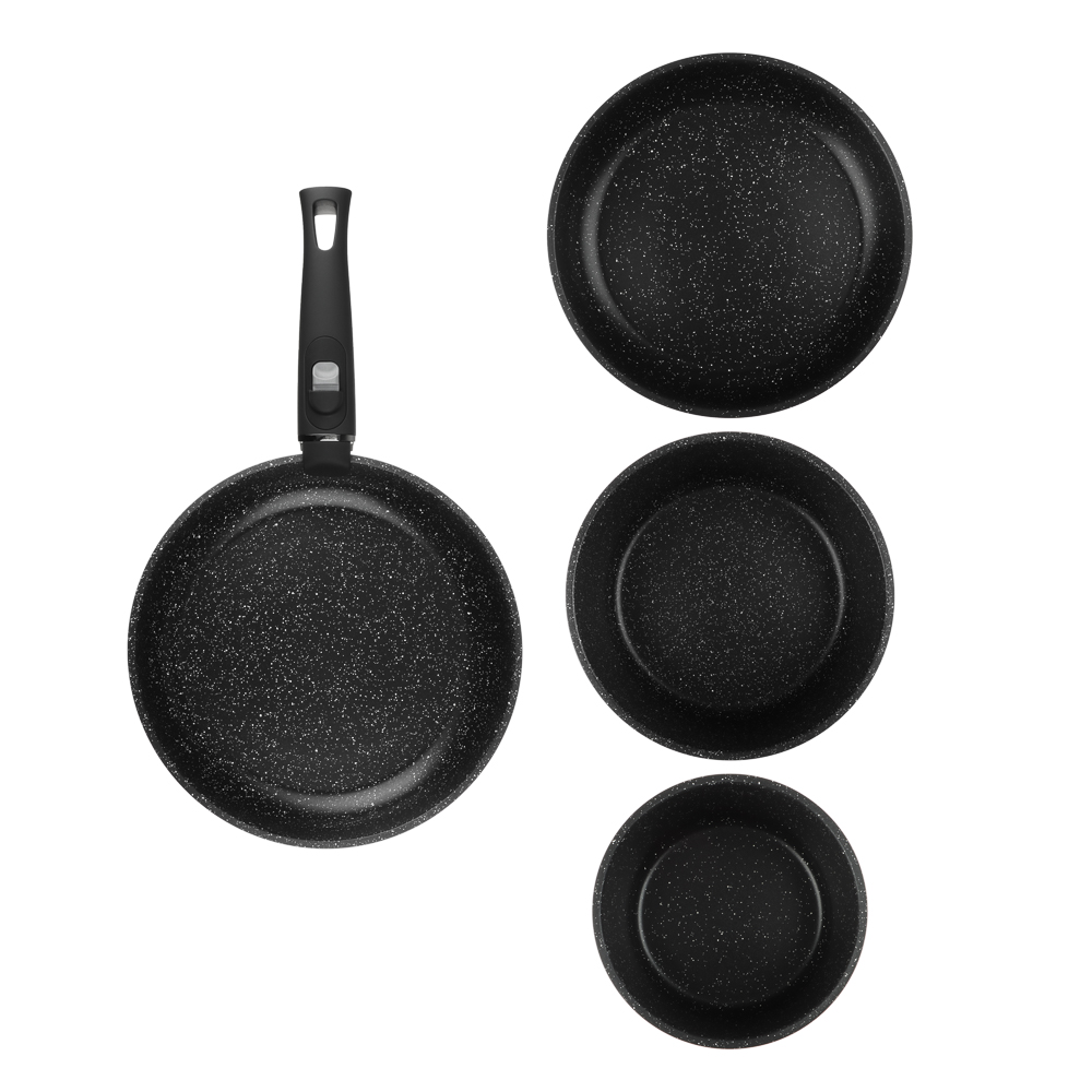 SATOSHI Нера Наб. пос. 7пр, сков.24/26см; ковш1,7л; кастр. 2,8л; +крышки, съем. руч. а/п мрамор, инд - #3