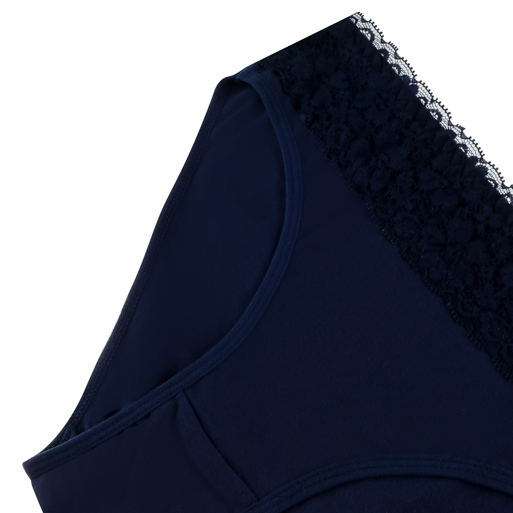 GALANTE Трусы-слипы женские с декором, р.48, 95%хлопок, 5%спандекс, синий, НБ25-12 - #2