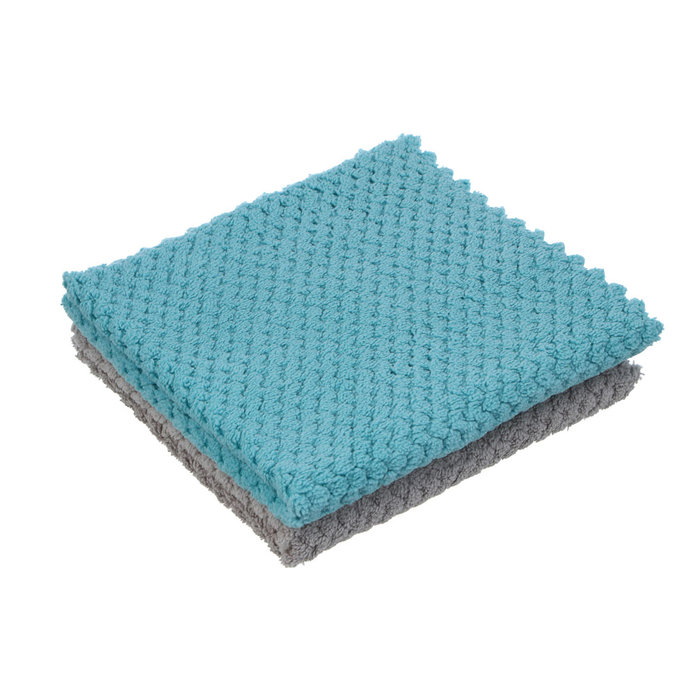 VETTA Набор салфеток универсальных из микрофибры, 2шт, 30х30см, 280г/м - #1